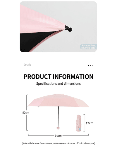 Mini Capsule Umbrella (Phone-Sized) – Ultra-Lightweight, Pocket-Sized Travel Parasol_img_6