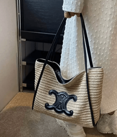 Elegant Sun Straw Tote Bag_img_3